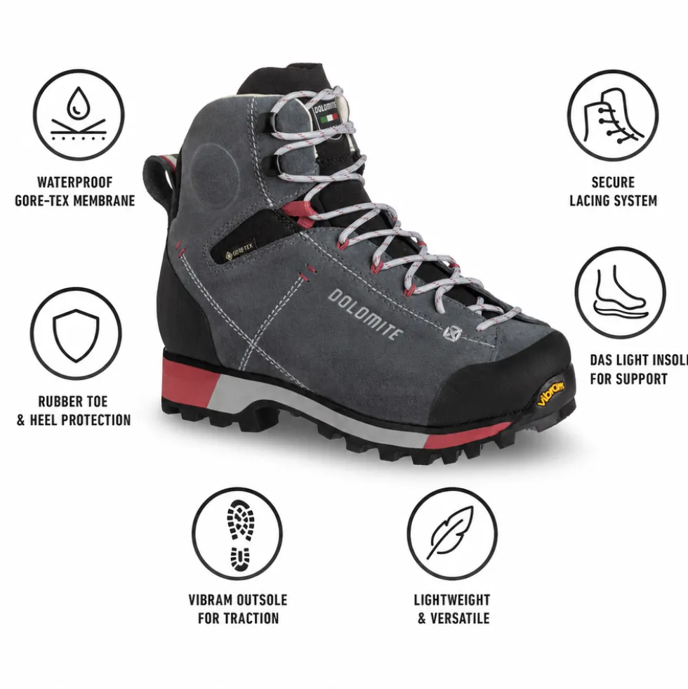 Scarpe escursionismo Dolomite 54 Hike Evo Gore-Tex W Gunmetal Grey