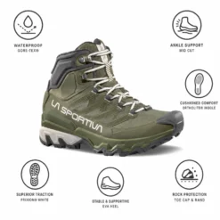 Scarpe escursionismo La Sportiva Ultra Raptor 3 Mid Woman Gore-Tex Cypress Chalk