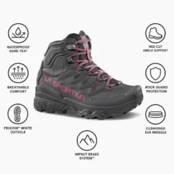 Scarpe escursionismo La Sportiva Ultra Raptor 3 Mid Woman Gore-Tex Onyx Azalea