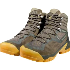 Scarpe escursionismo Mammut Sapuen High Gore-Tex Women dark tin-amber green