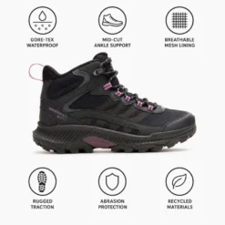 Scarpe escursionismo Merrell Speed Strike 2 Mid Gore-Tex Wmn Black
