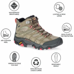 Scarpe escursionismo Merrell Moab 3 Mid Gore-Tex Wmn Olive