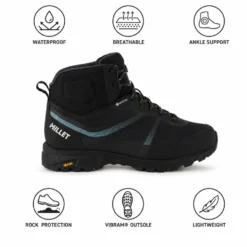 Scarpe escursionismo Millet Hike Up Mid Gore-Tex W Black