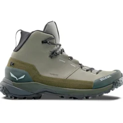 Scarpe escursionismo Salewa Puez Leather Mid Ptx M Shadow Dark Olive