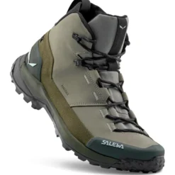 Scarpe escursionismo Salewa Puez Leather Mid Ptx M Shadow Dark Olive