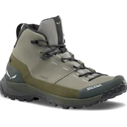 Scarpe escursionismo Salewa Puez Leather Mid Ptx M Shadow Dark Olive