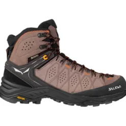 Scarpe escursionismo Salewa Alp Trainer 2 Mid Gore-Tex Wallnut Fluo Orange