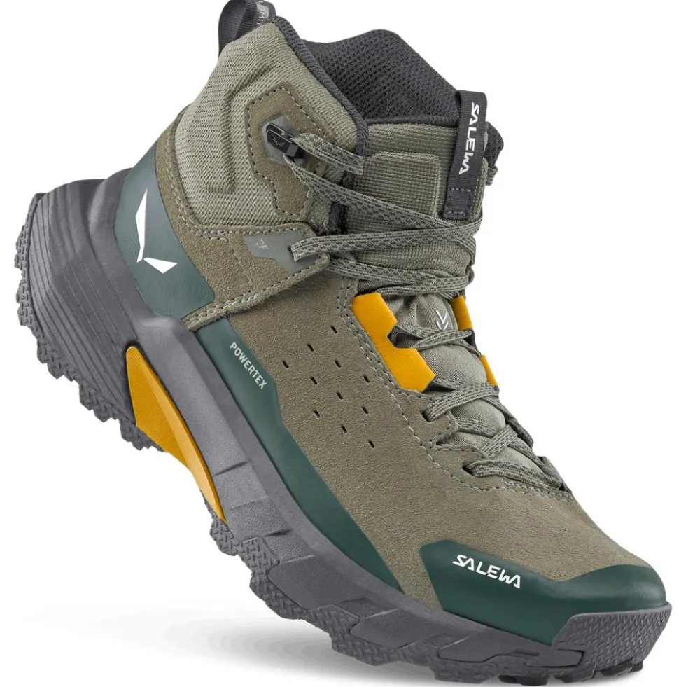 Scarpe escursionismo Salewa Pedroc 2 Leather Mid Ptx M Faded Green Dark Olive