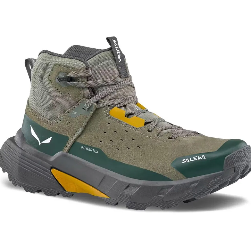 Scarpe escursionismo Salewa Pedroc 2 Leather Mid Ptx M Faded Green Dark Olive