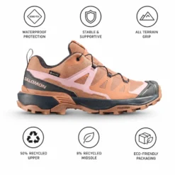 Scarpe escursionismo Salomon X Ultra 360 Gore-Tex W Burro Asphalt Pecan Brown