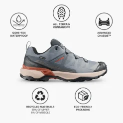 Scarpe escursionismo Salomon X Ultra 360 Gore-Tex Castlerock Black Silver Cloud