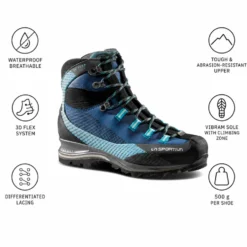 Scarpe trekking e montagna La Sportiva Trango Trk Leather Woman Gore-Tex Opal Pacific Blue