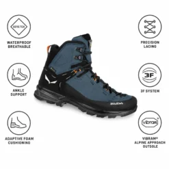 Scarpe trekking e montagna Salewa MTN Trainer 2 Mid Gore-Tex Java Blue Black