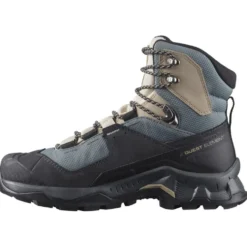 Scarpe trekking e montagna Salomon Quest Element Gore-Tex W Ebony Rainy Day Stormy Weather