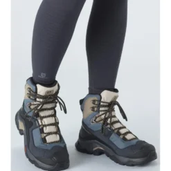 Scarpe trekking e montagna Salomon Quest Element Gore-Tex W Ebony Rainy Day Stormy Weather