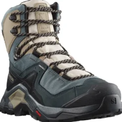 Scarpe trekking e montagna Salomon Quest Element Gore-Tex W Ebony Rainy Day Stormy Weather