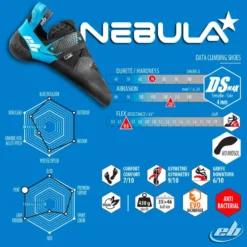 Scarpette arrampicata EB Nebula 3.0 Noir Bleu