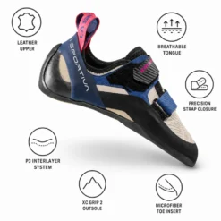 Scarpette arrampicata La Sportiva Katana Woman White Storm Blue