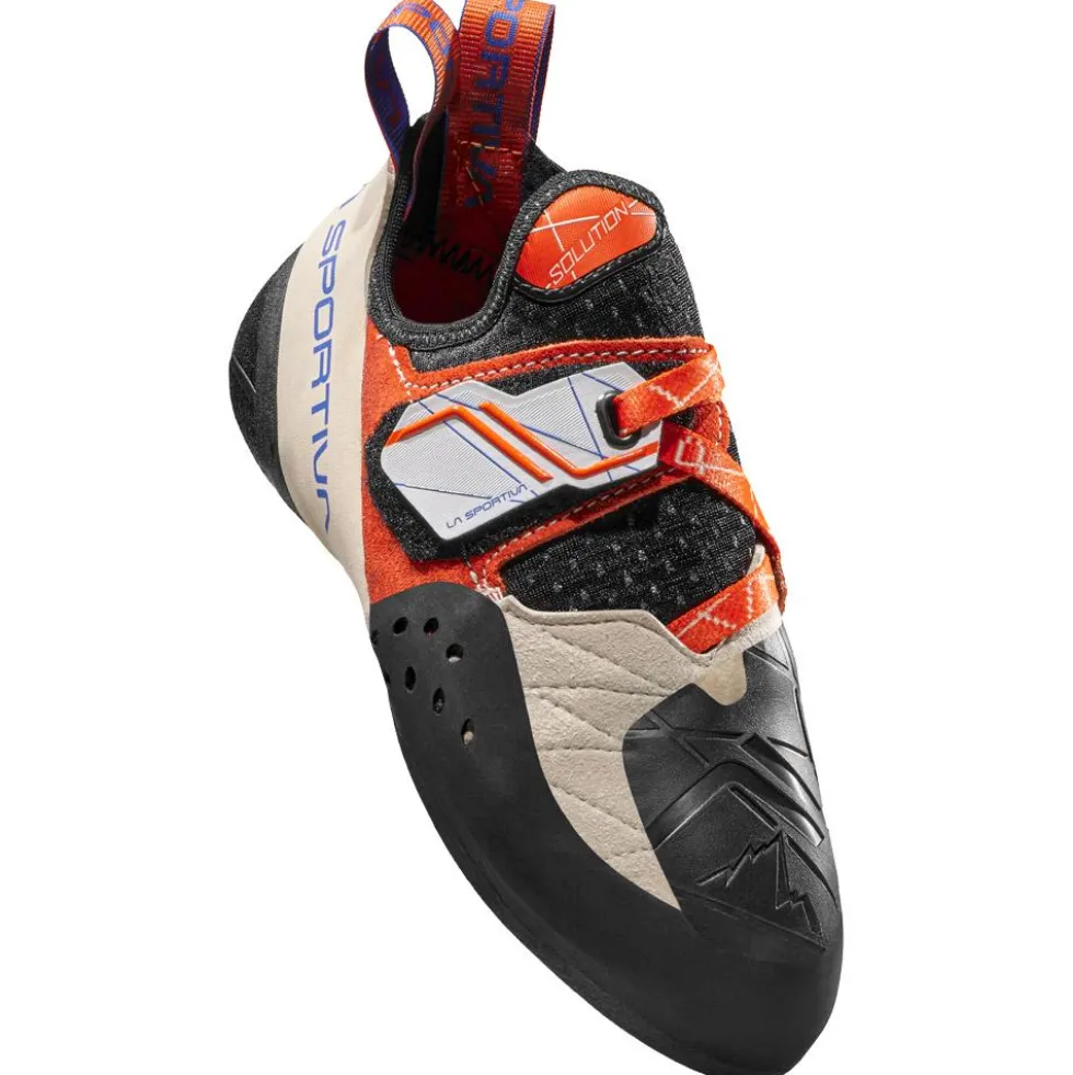 Scarpette arrampicata La Sportiva Solution Woman White Lily Orange