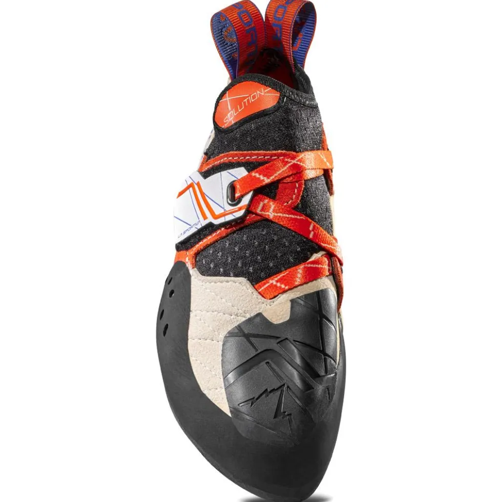 Scarpette arrampicata La Sportiva Solution Woman White Lily Orange