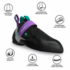 Scarpette arrampicata Mad Rock Remora Pro Hv Black Purple Green