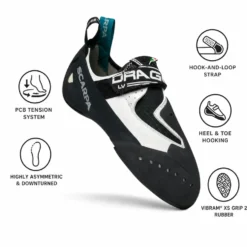 Scarpette arrampicata Scarpa Drago Lv White