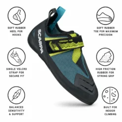 Scarpette arrampicata Scarpa Origin Vs Petrol Lime