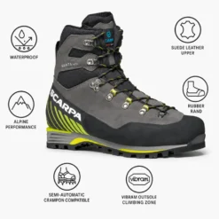 Scarponi da alpinismo Scarpa Manta Tech Gore-Tex Shark Lime