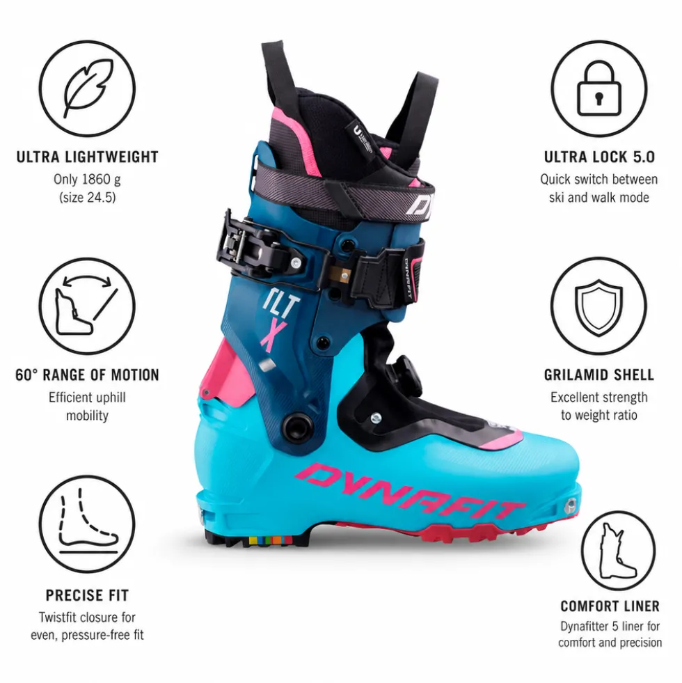 Scarponi da sci alpinismo Dynafit Tlt X W Silvretta Pink Glo