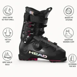 Scarponi da sci Head Edge 95 W Hv Gw Boa Black Fuchsia