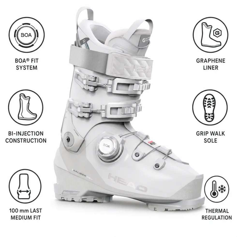 Scarponi da sci Head Kaliber 95 W Mv Gw Boa White