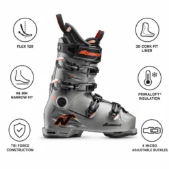 Scarponi da sci Nordica Pro Machine 3 120 Gw Grey Black Red