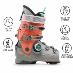 Scarponi da sci Rossignol Alltrack 90 Hv Boa Gw Steel Grey Terracotta