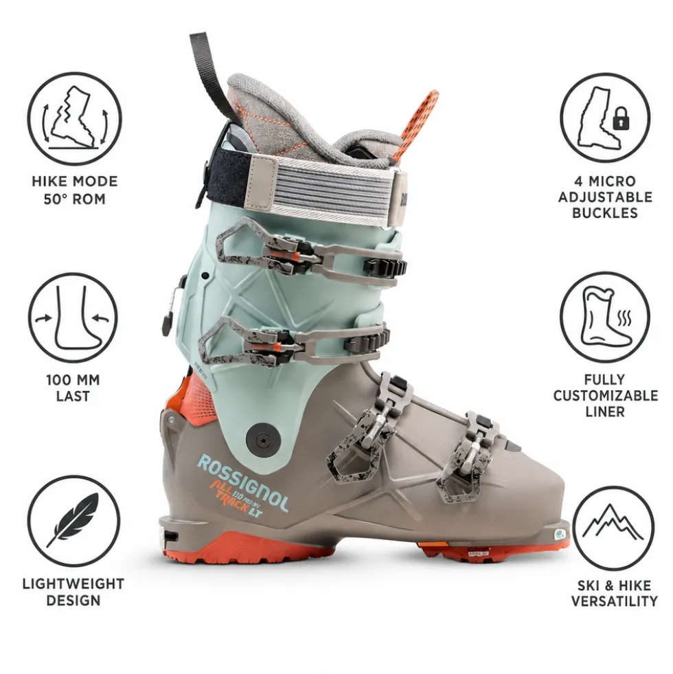 Scarponi da sci Rossignol Alltrack 110 Pro Mv Lt Gw Bronze Aqua Blue