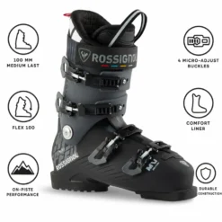 Scarponi da sci Rossignol Hi-Speed Pro 100 Mv Black