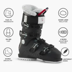 Scarponi da sci Rossignol Pure 70 Black