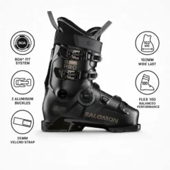 Scarponi da sci Salomon S/Pro Delta S Boa 100 Gw Black Titanium Metal
