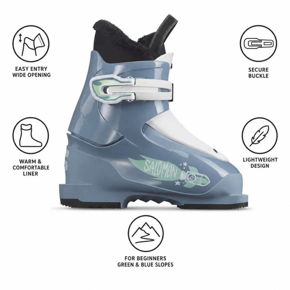 Scarponi da sci Salomon T1 Copen Blue White Spearmint