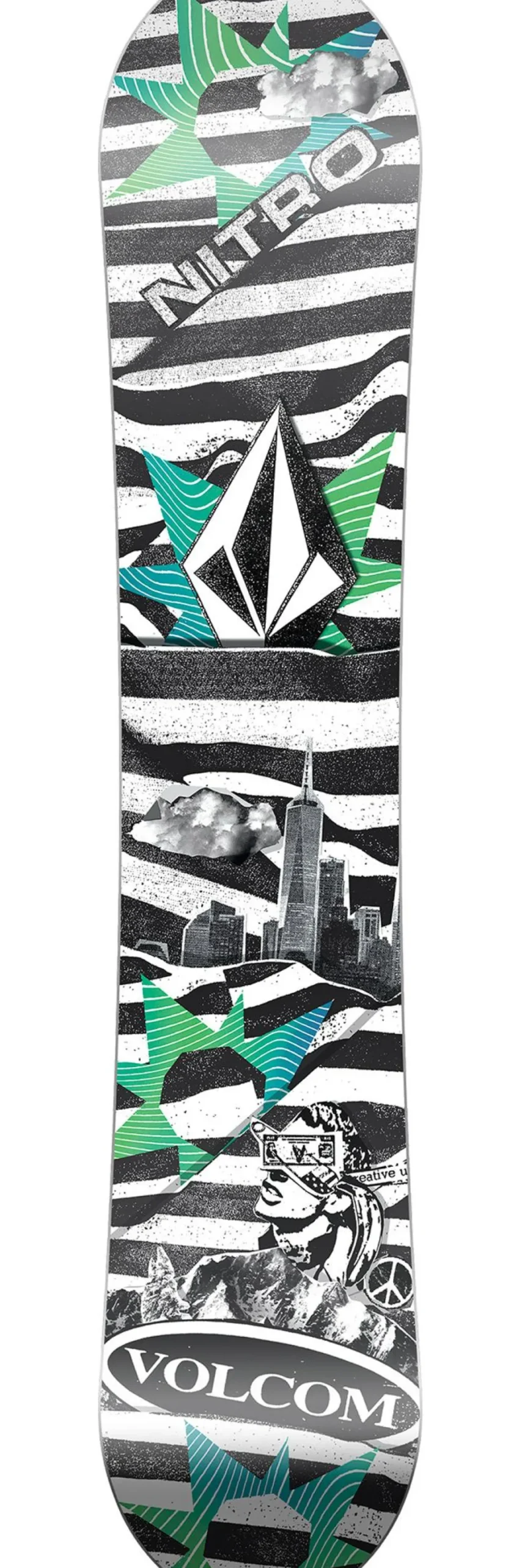 Set snowboard Ripper Kids X Volcom + att