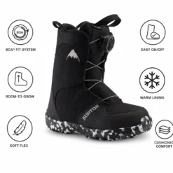Stivali Burton Grom Boa Black