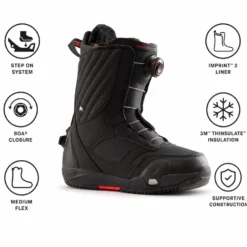 Stivali Burton Limelight Step On Black Black