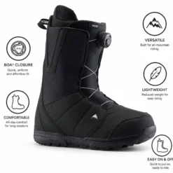 Stivali Burton Moto Boa Black