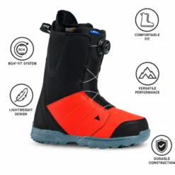 Stivali Burton Moto Boa Fiesta Red