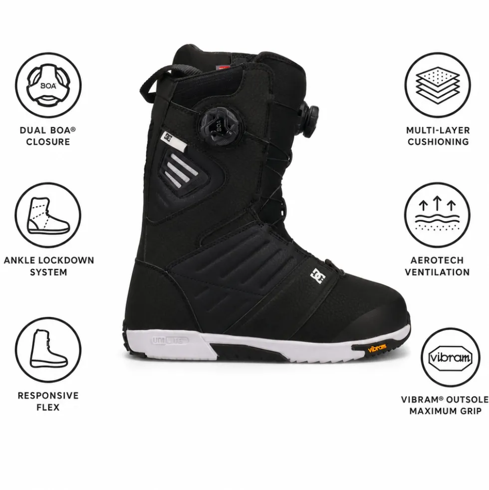 Stivali DC Judge Boa Black White