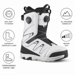 Stivali Salomon Launch Boa Black White