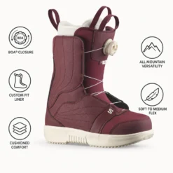Stivali Salomon Pearl Boa Tawny Port
