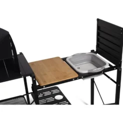 Tavole Kampa Slimchef Stand Kitchen Black