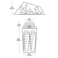 Tende Big Agnes C Bar 2 Vetiver