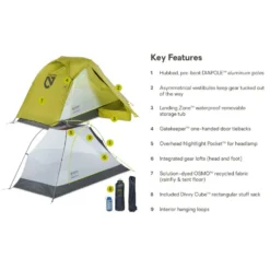 Tende Nemo Dragonfly Osmo 1P Birch Bud