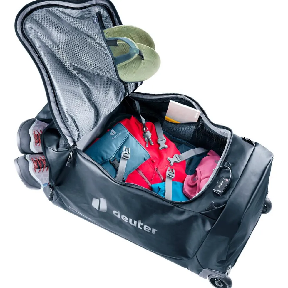 Valigia Deuter Duffel Pro Roller 90 Black